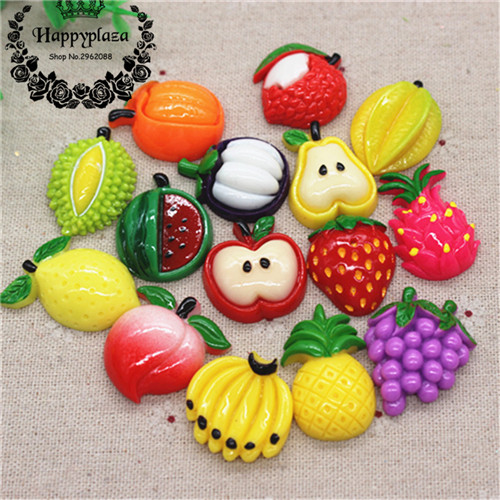 Art Craft New Year - 10pcs Cute New Various Resin Fruit