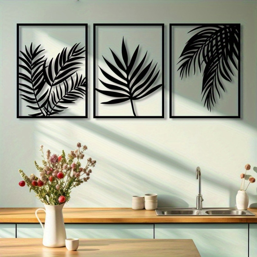 Art Craft Leaves - CIFBUY Metal Wall Art Modern Boho