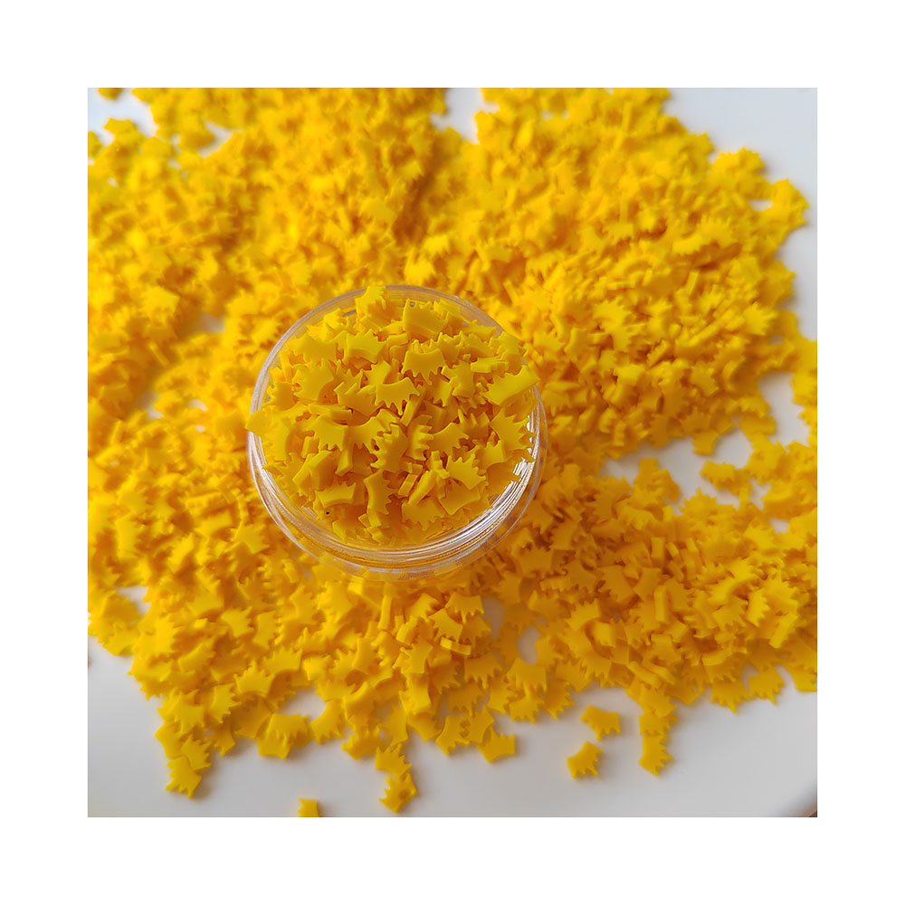Art Craft New Year - Yellow Crown Slices Polymer Hot Clay