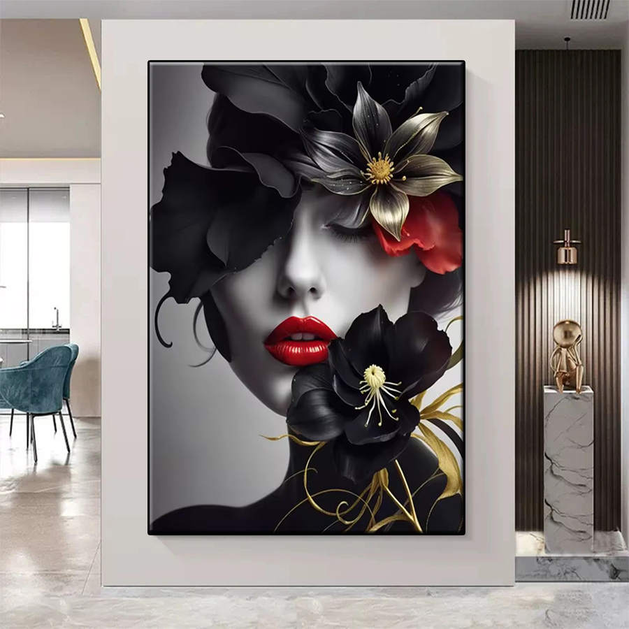 Art And Craft Valentine - 5D Diamond Painting Kit Modern Abstract