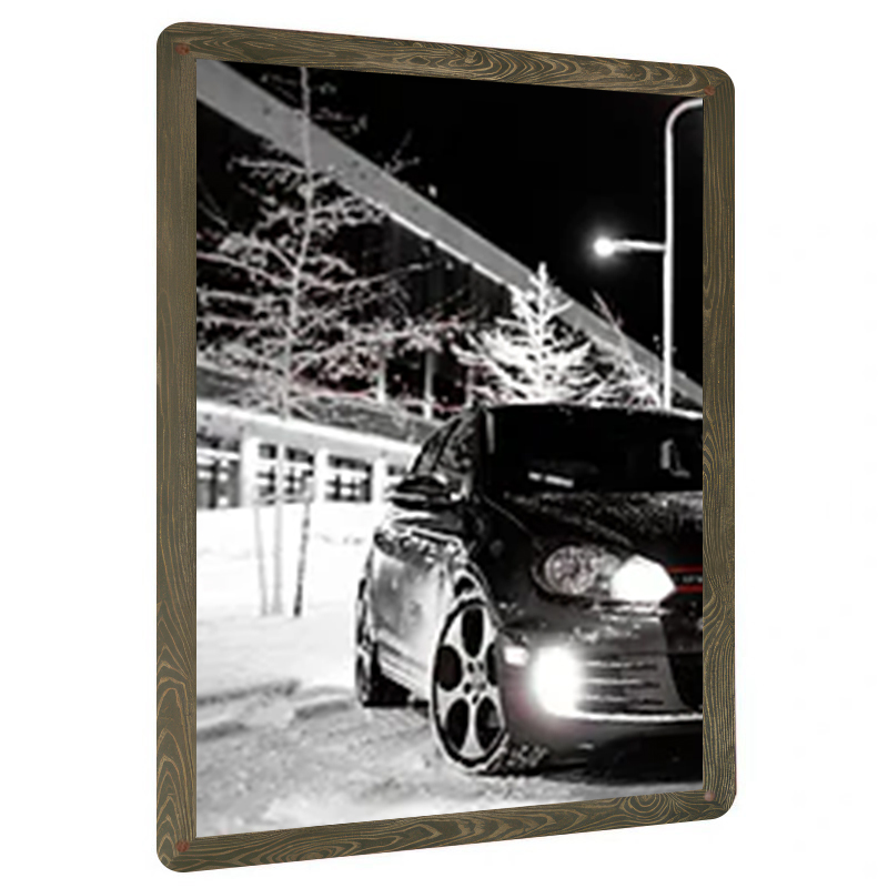 Art Craft Winter - Winter Street Car Night View Iron