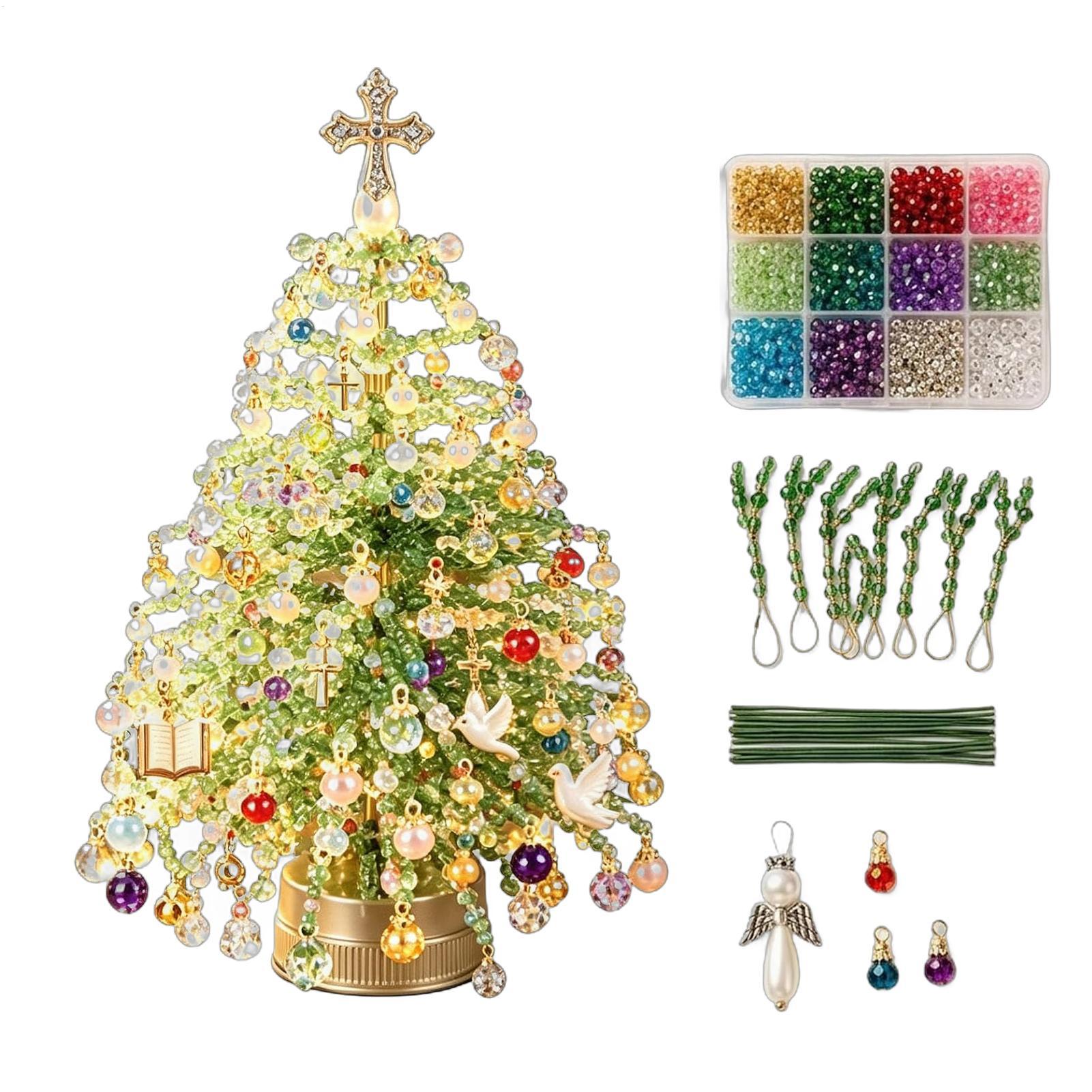 Art Craft Winter - Beaded Christmas Tree Kit Winter Holiday