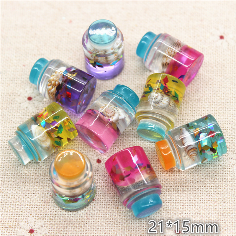 Art Craft New Year - 10pcs Cute New 3D Resin Drifting
