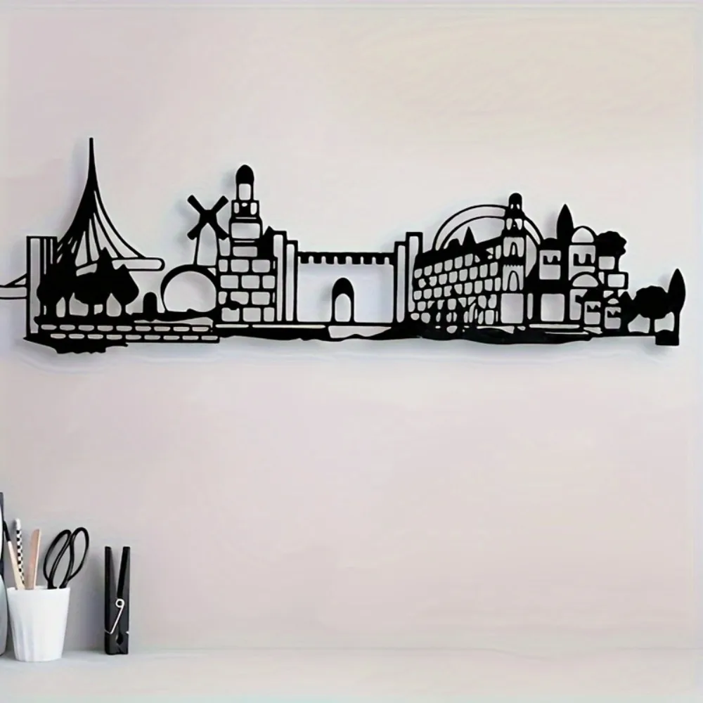 Art & Craft Of Problem Solving - CIFBUY Iron Wall Art Jerusalem Skyline