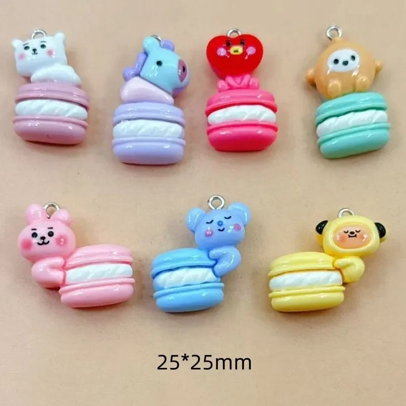 Art Craft Resin - 10pcs Mixed Cartoon Resin Charms Tiny