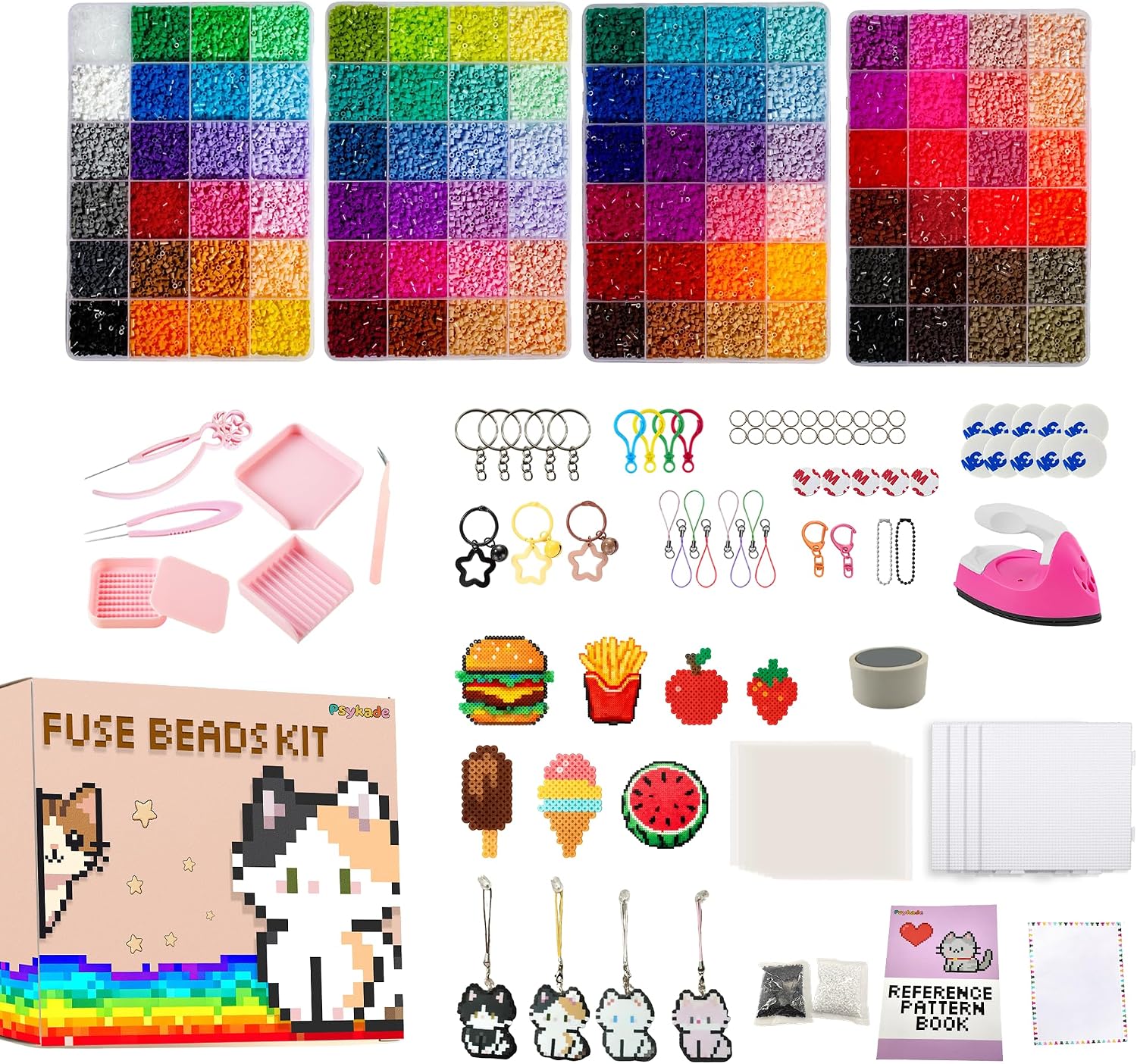 Art Craft Usa - Fuse Beads Kit-Easy DIY-96 Colors 53000