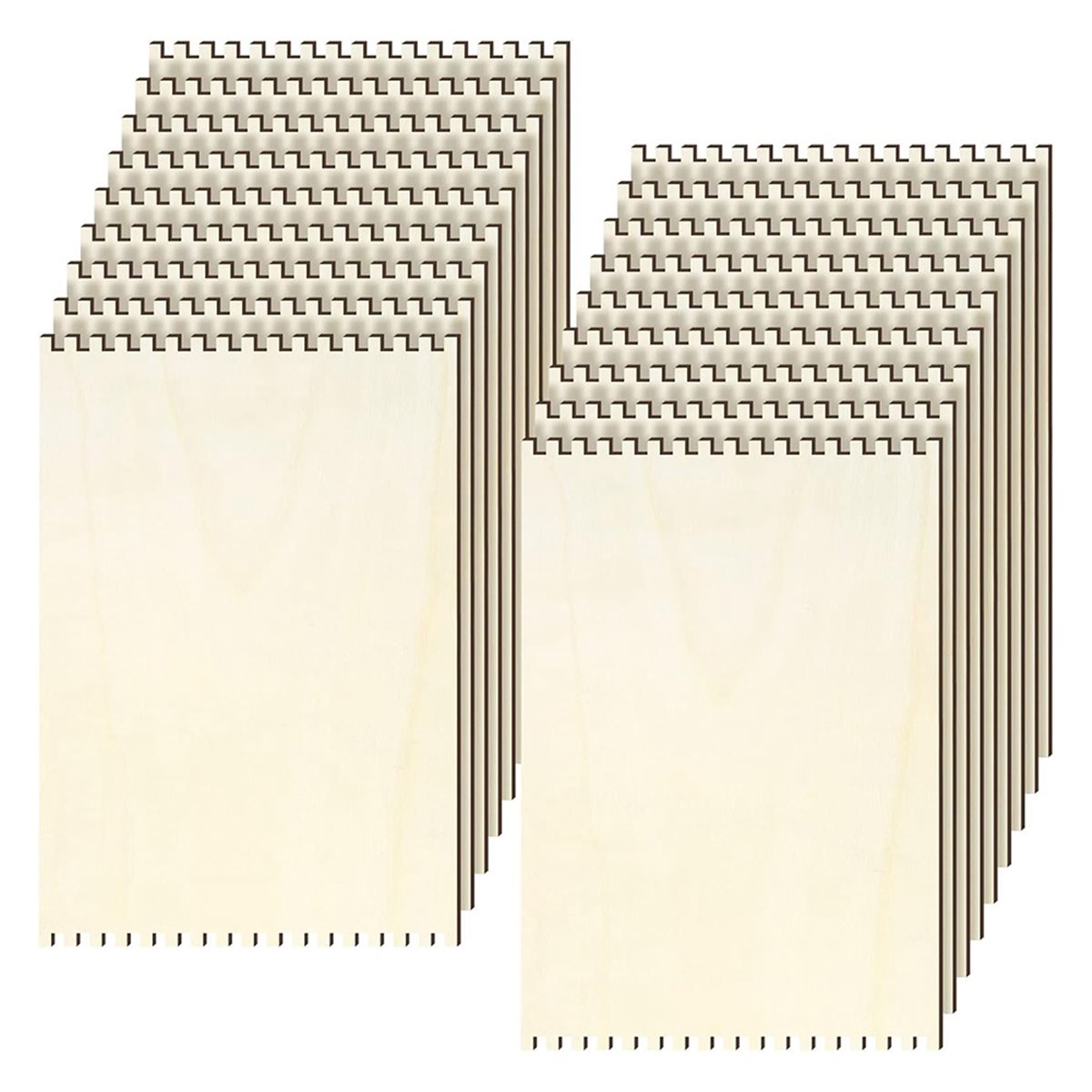 18 Pcs Beginners Wooden Notche - Art Craft For Kids ulasan dan harga