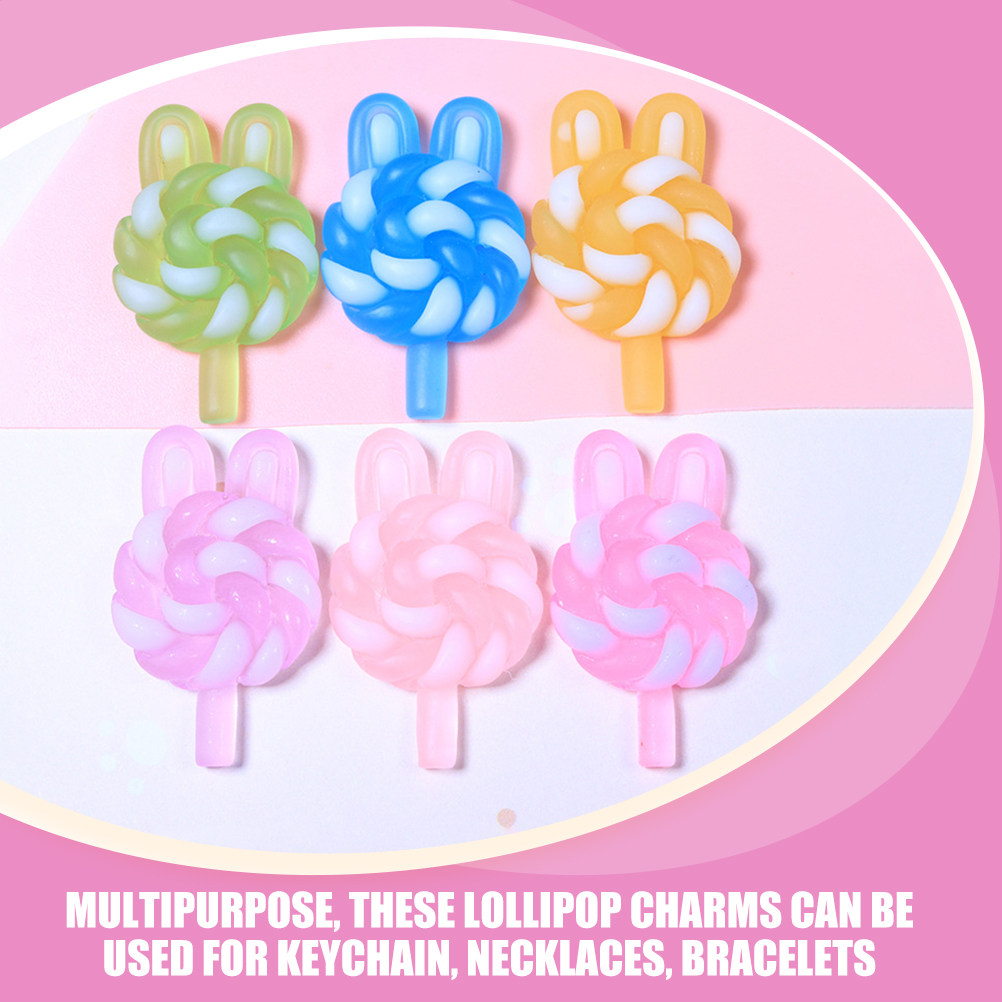 24Pcs Cute Cartoon Lollipop Ch - Art Craft Resin ulasan dan harga