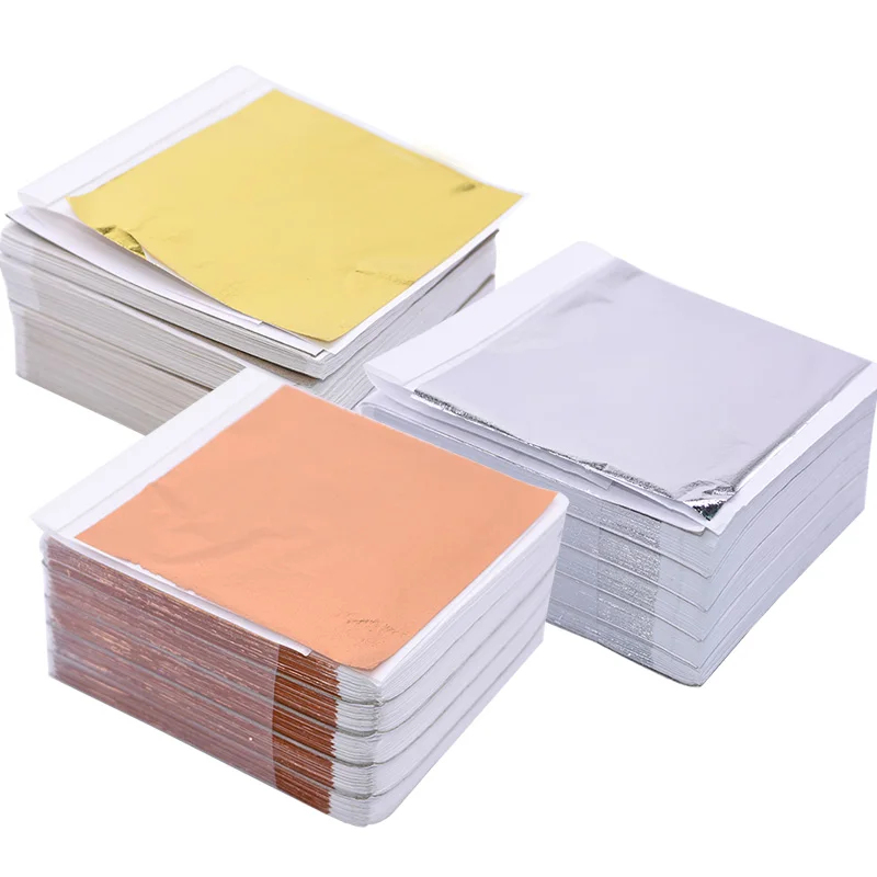 100Pcs Imitation Gold Sliver C - Art Craft Leaves ulasan dan harga