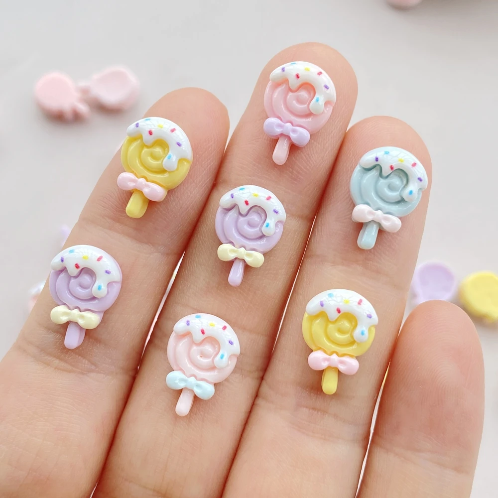 30pcs Resin Colorful 3D Mini L - Art Craft Ice Cream ulasan dan harga