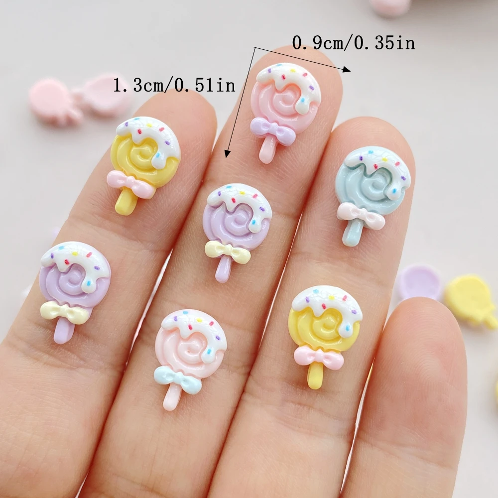 30pcs Resin Colorful 3D Mini L - Art Craft Ice Cream ulasan dan harga
