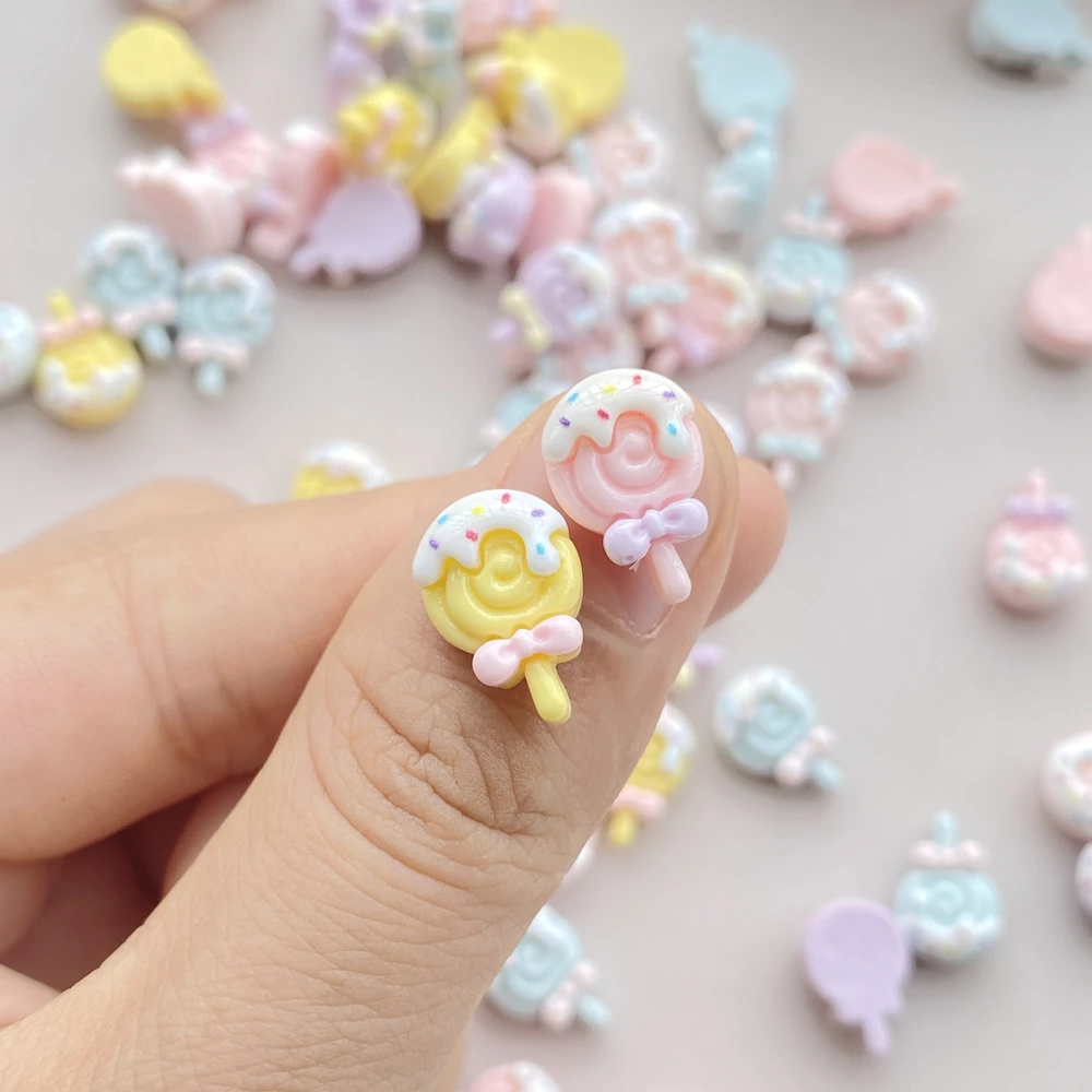 30pcs Resin Colorful 3D Mini L - Art Craft Ice Cream ulasan dan harga