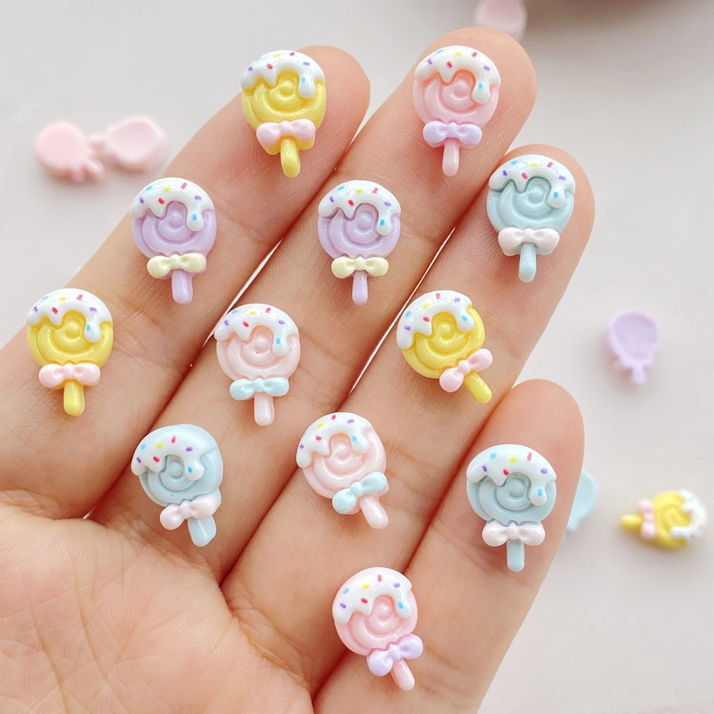30pcs Resin Colorful 3D Mini L - Art Craft Ice Cream ulasan dan harga