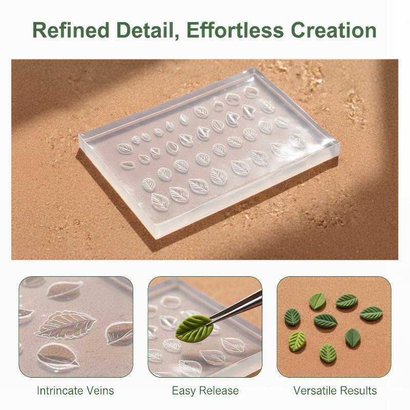 3D Mold Silicone Nail Art Deco - Art Craft Leaves ulasan dan harga