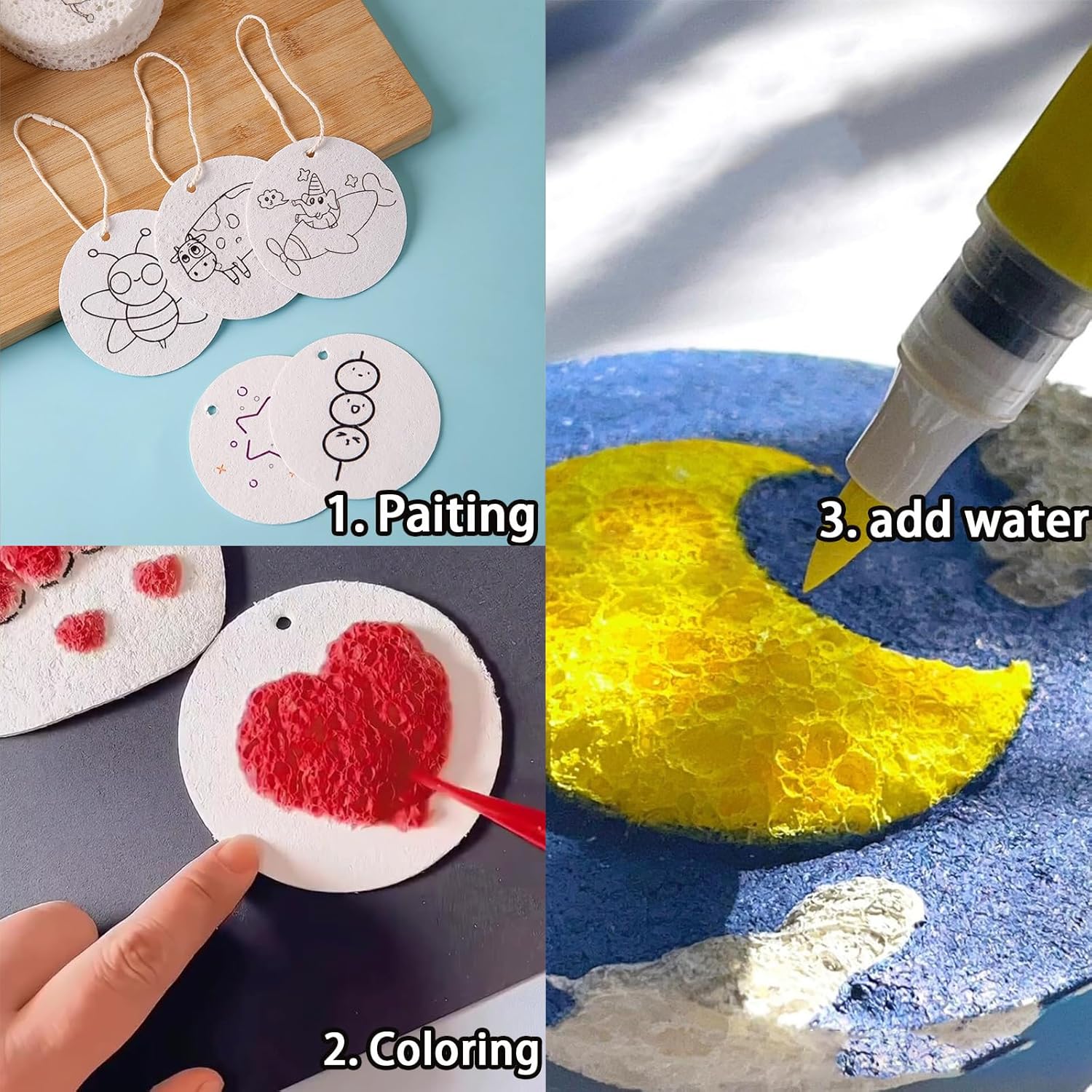 3D Puffy Foam Texture Painting - Art Craft For Kids ulasan dan harga