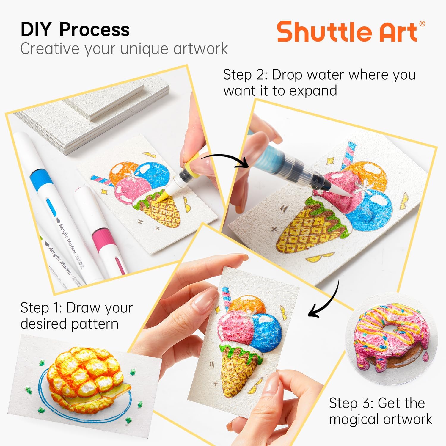 3D Puffy Foam Texture Painting - Art Craft For Kids ulasan dan harga