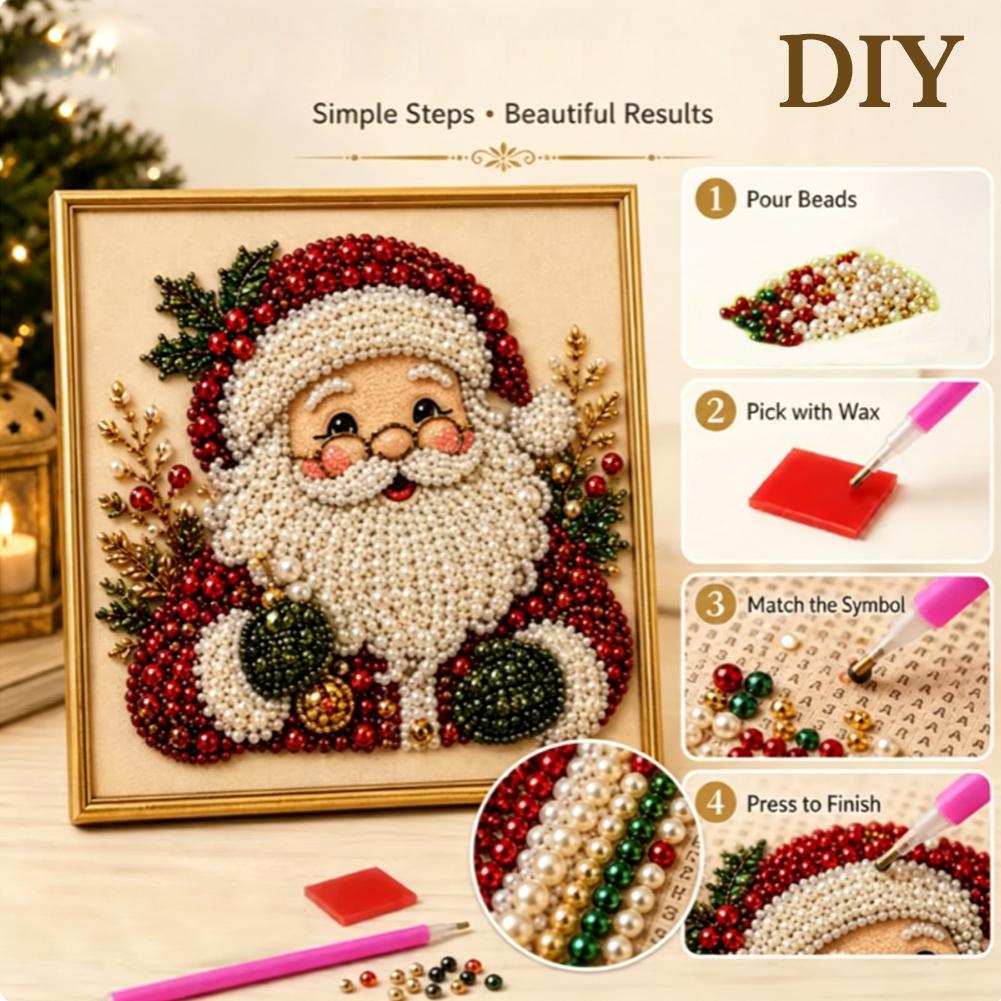 Christmas Santa Claus Pearl Ar - Art Craft For Kids ulasan dan harga