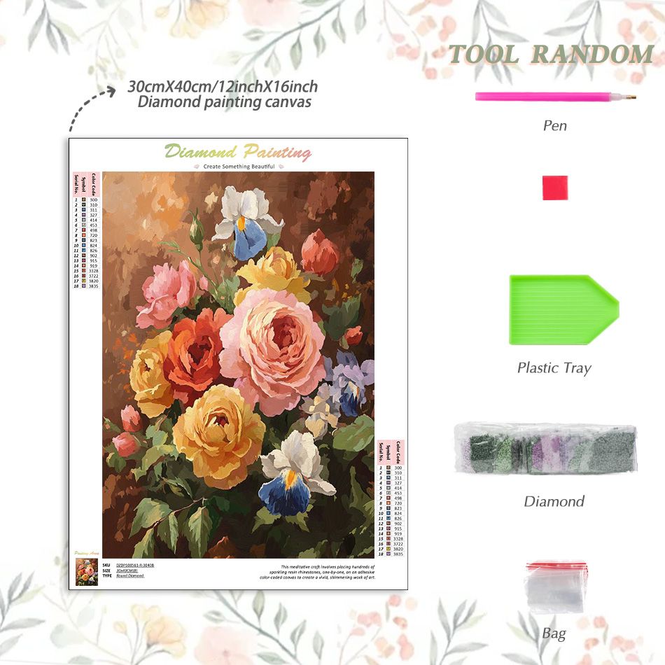 CHENISTORY Flower 5d Diamond P - Art Craft Decoration Ideas ulasan dan harga