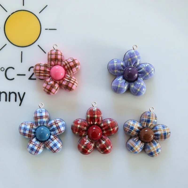 10Pcs Sweet Flower Planar Resi - Art Craft Resin ulasan dan harga