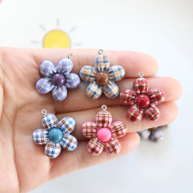 10Pcs Sweet Flower Planar Resi - Art Craft Resin ulasan dan harga