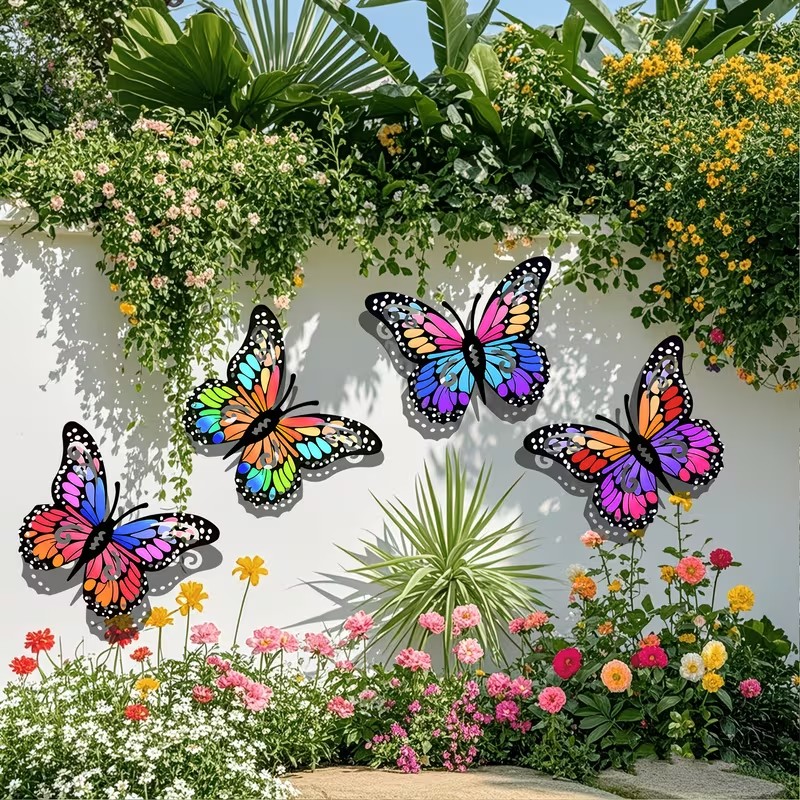 4pcs Colorful metal butterfly  - Art Craft Butterfly ulasan dan harga