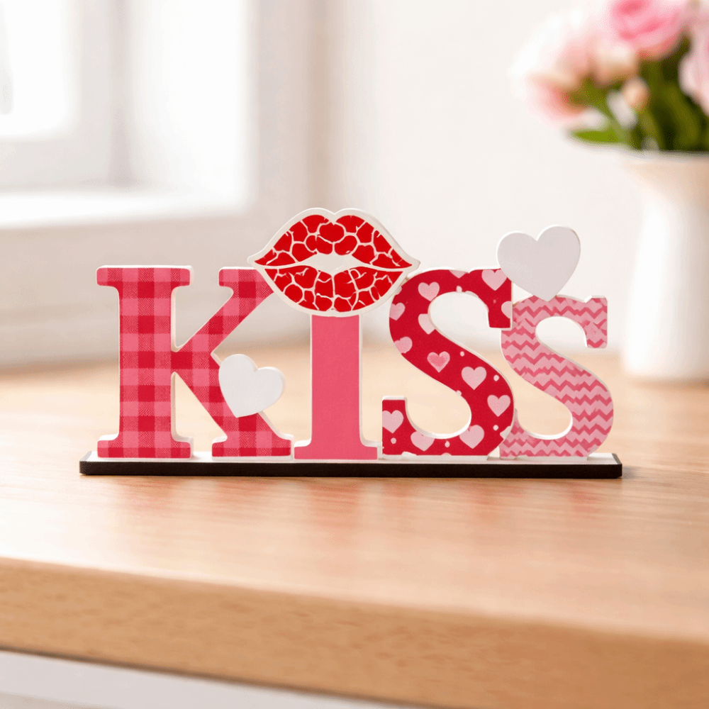 LOVE KISS Love Wood Knot Ornam - Art And Craft Valentine ulasan dan harga