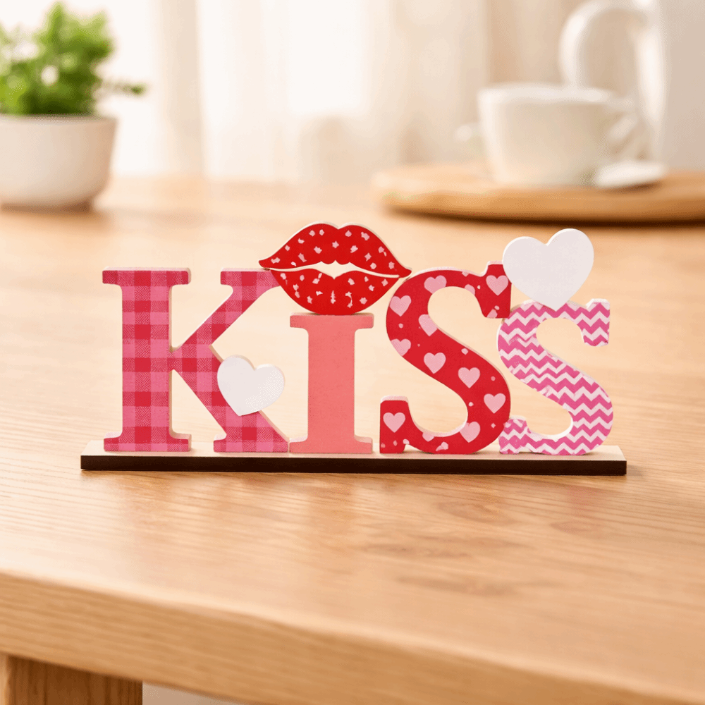 LOVE KISS Love Wood Knot Ornam - Art And Craft Valentine ulasan dan harga