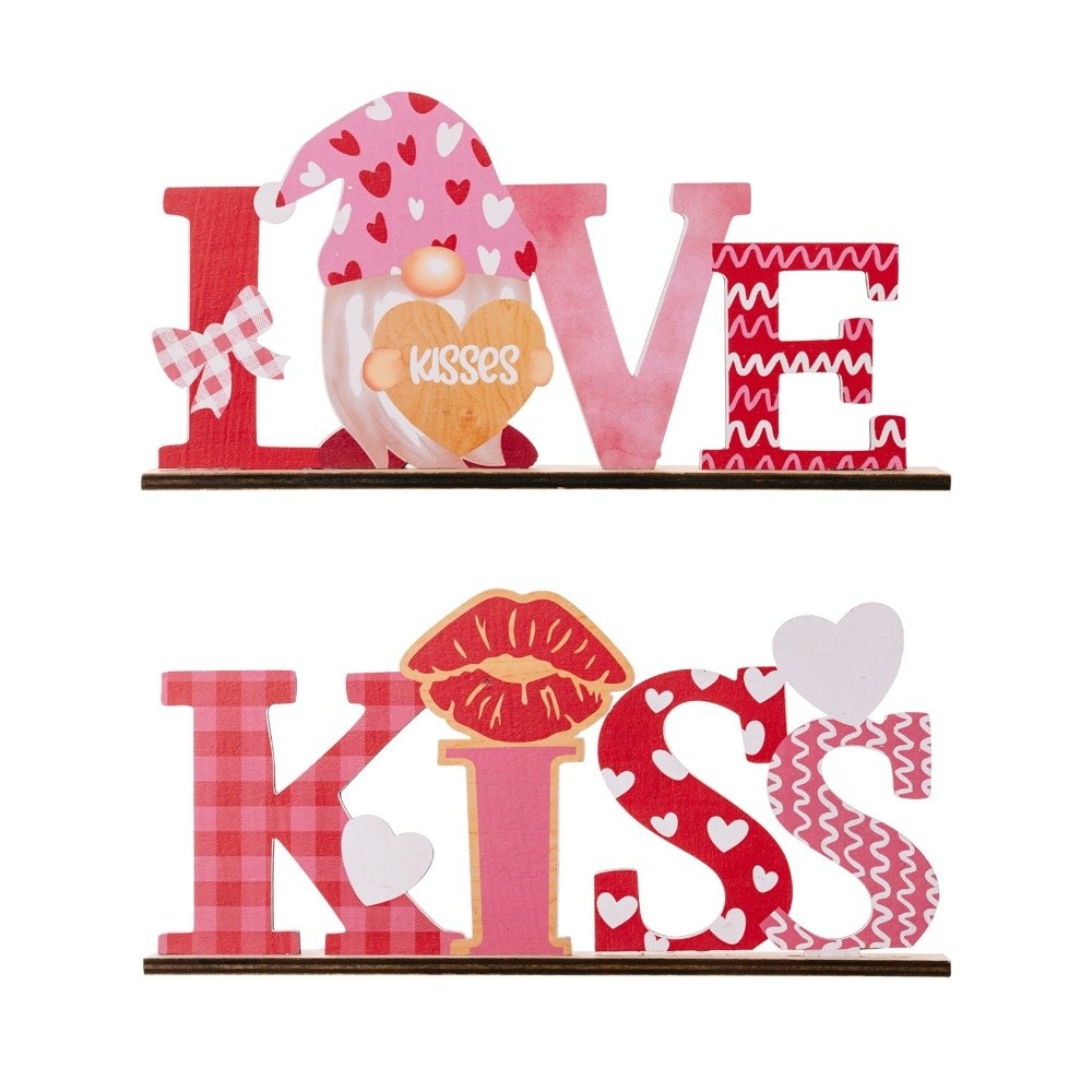 LOVE KISS Love Wood Knot Ornam - Art And Craft Valentine ulasan dan harga