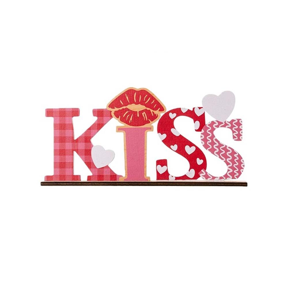 LOVE KISS Love Wood Knot Ornam - Art And Craft Valentine ulasan dan harga