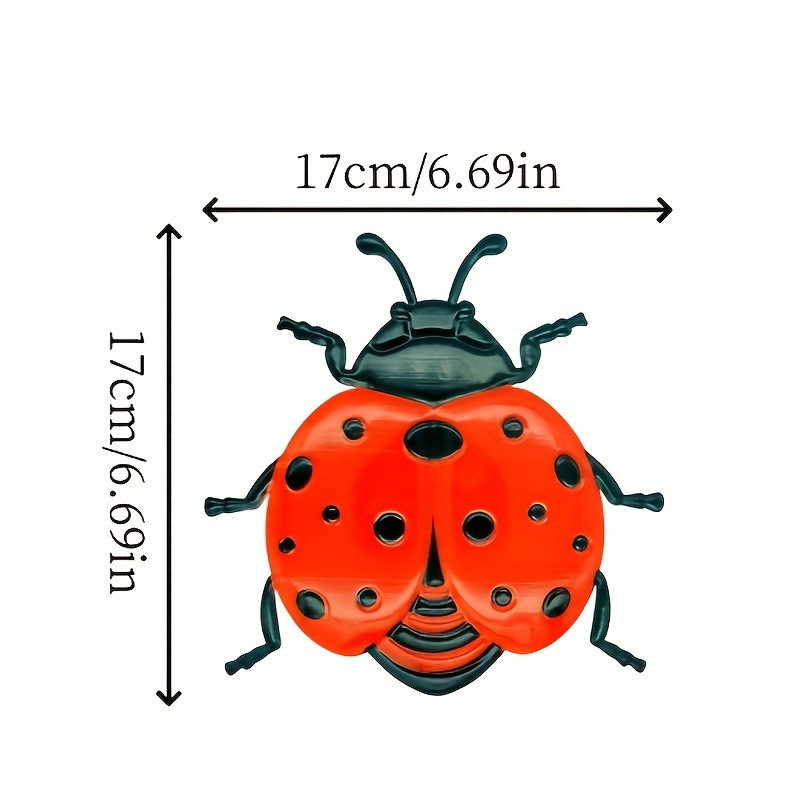 3Pcs Metal Seven-Star Ladybug  - Art Craft Ladybug ulasan dan harga