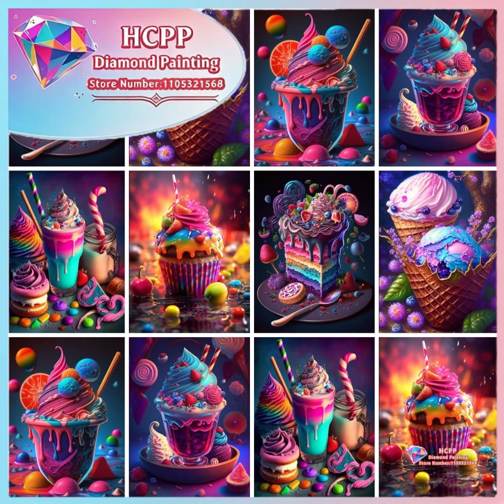Ice Cream Cake Food Diamond Pa - Art Craft Ice Cream ulasan dan harga