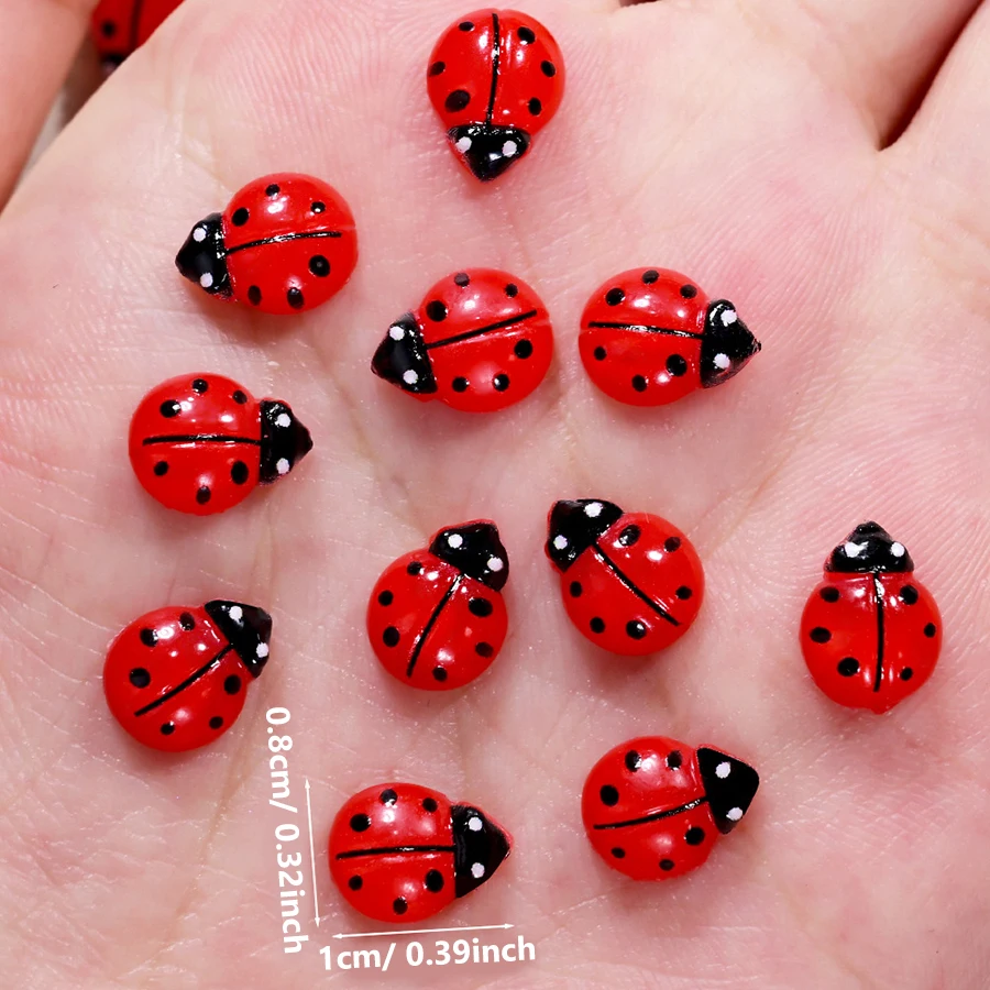 50Pcs Cute Cat Paws Ladybug Bu - Art Craft Ladybug ulasan dan harga