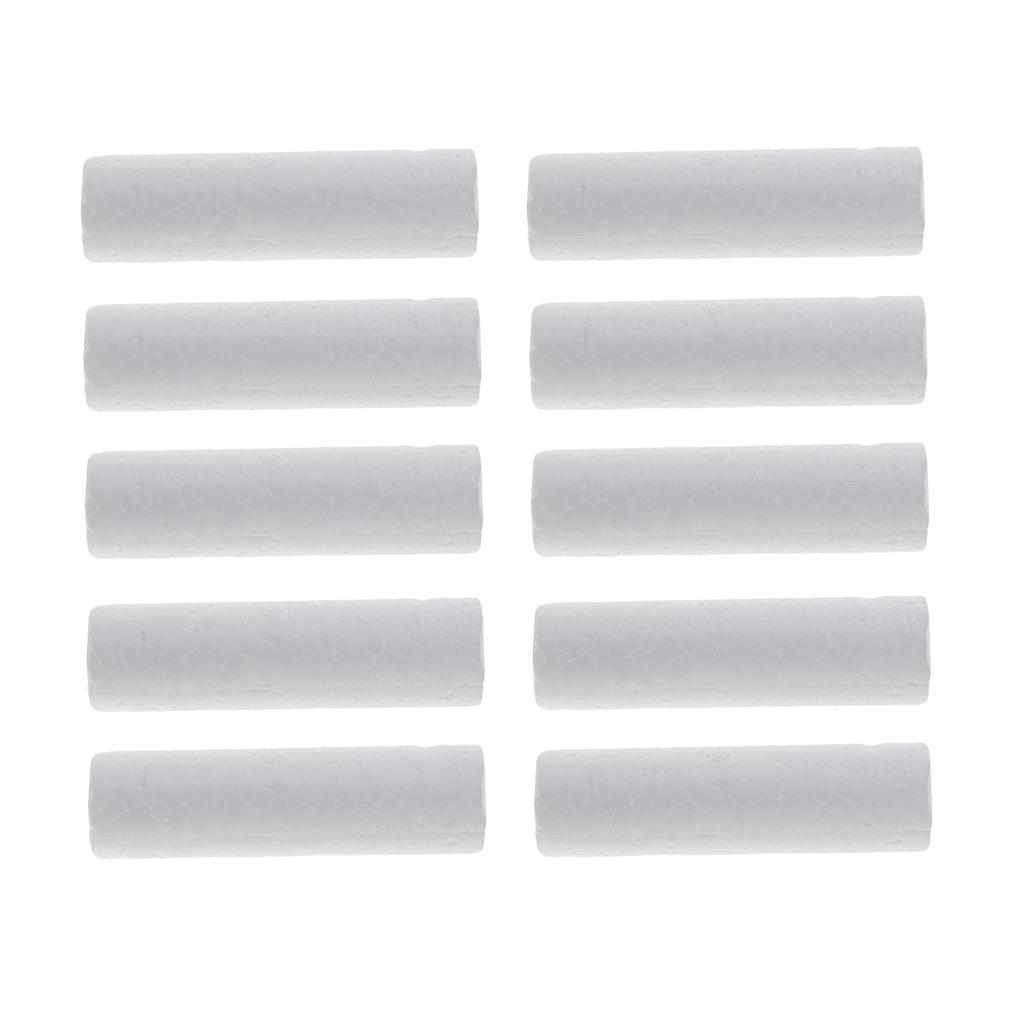 10 Pieces Blank White Cylinder - Art Craft For Kids ulasan dan harga