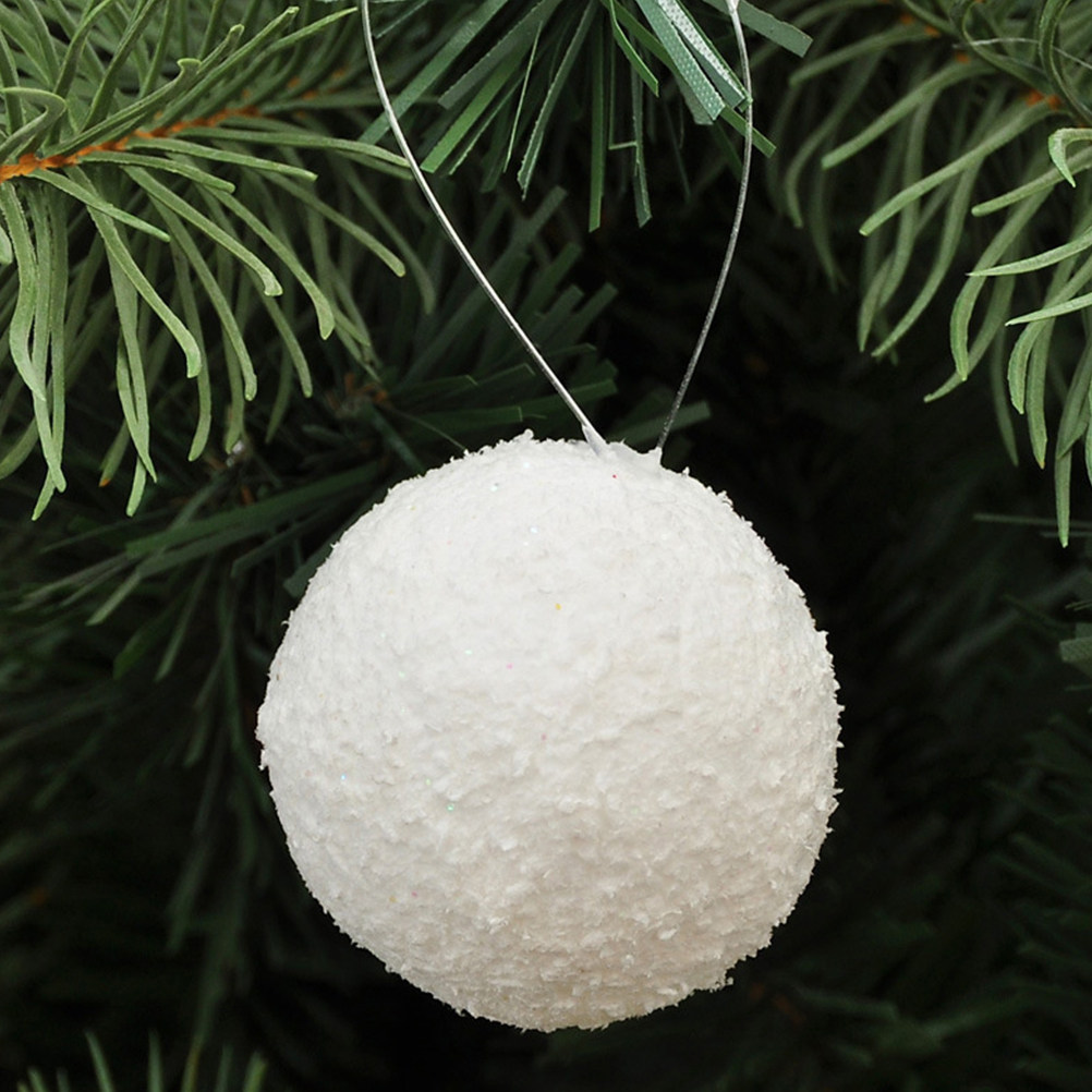 6Pcs White Xmas Set Dense Craf - Art And Craft For Xmas ulasan dan harga