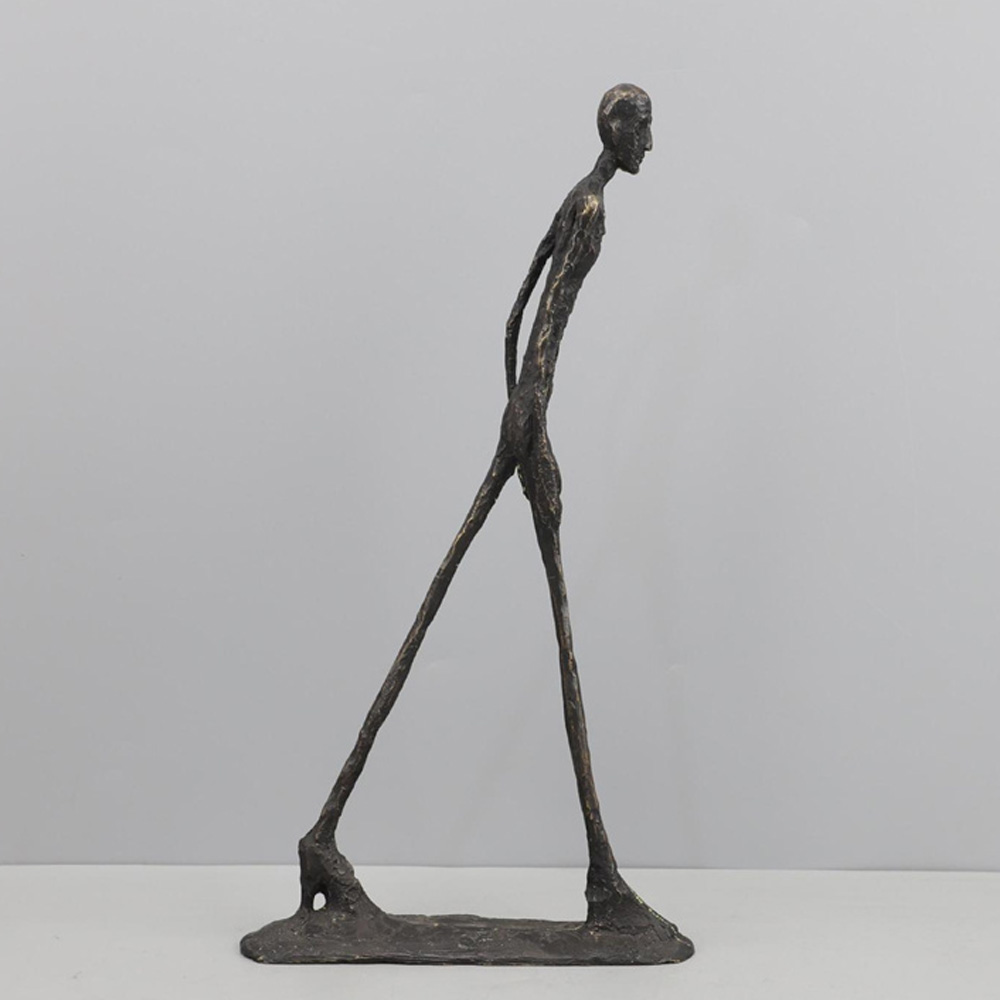 Walking Man Statue Room Decor  - Art Craft New Year ulasan dan harga