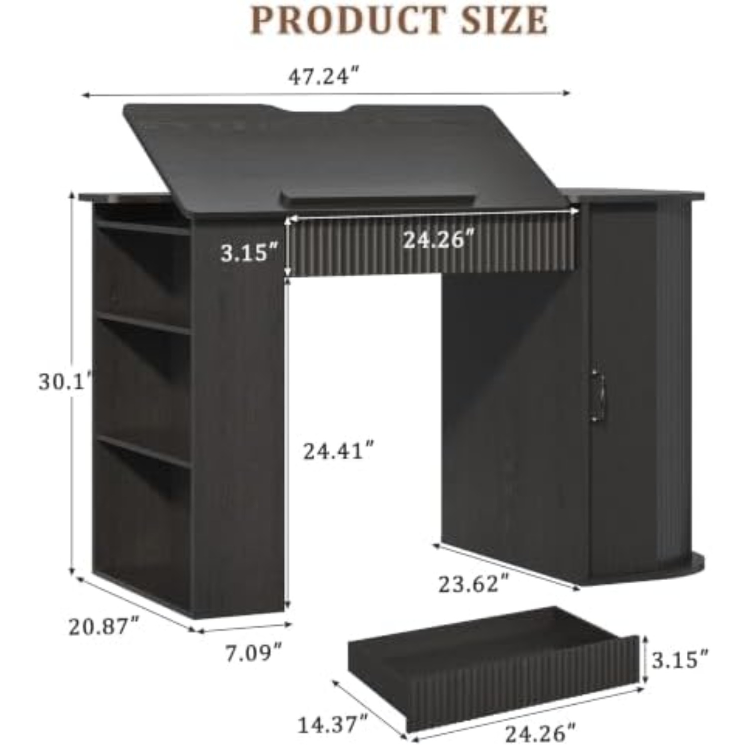 Drafting Table with Storage Ca - Art Craft Usa ulasan dan harga