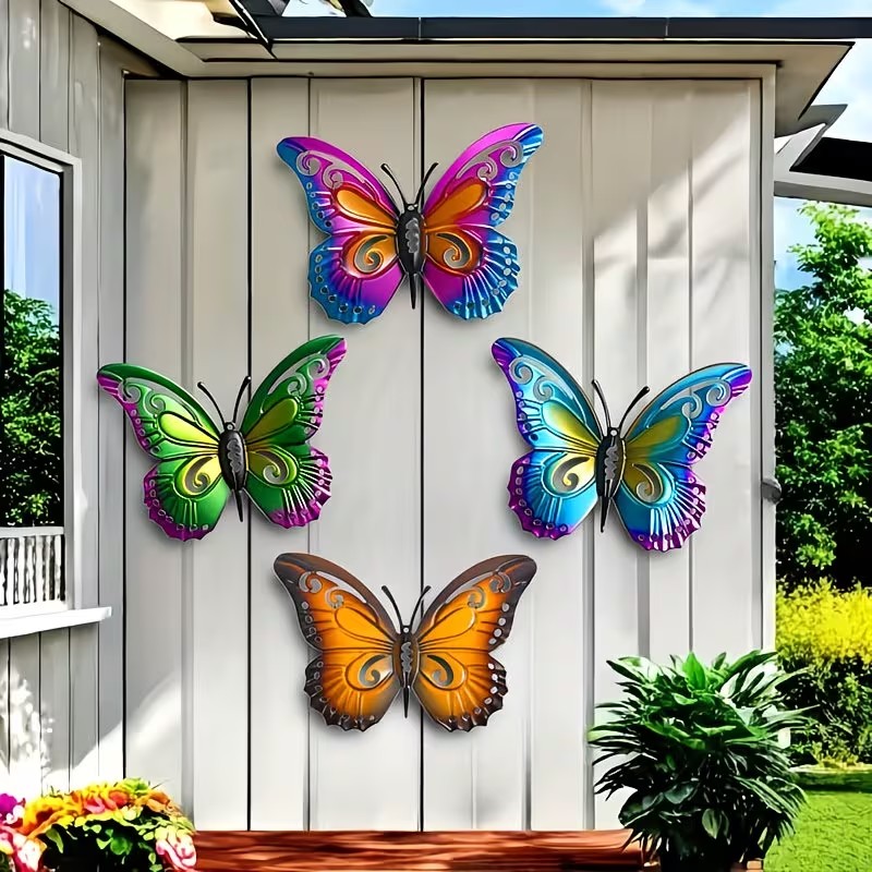 4pcs Colorful metal butterfly  - Art Craft Butterfly ulasan dan harga