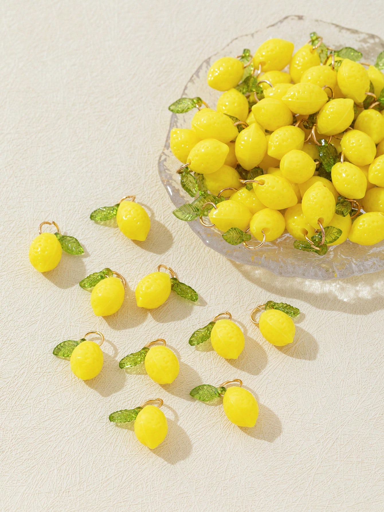 10Pcs 3D Lemon Resin Charms Pe - Art Craft Resin ulasan dan harga