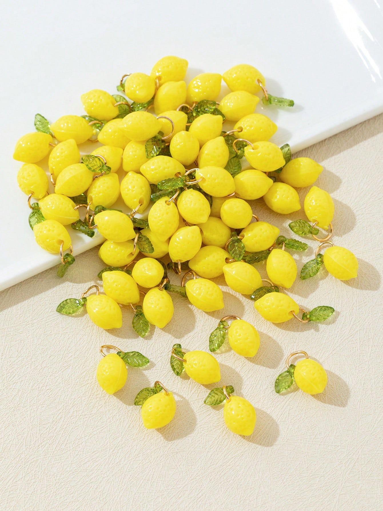 10Pcs 3D Lemon Resin Charms Pe - Art Craft Resin ulasan dan harga