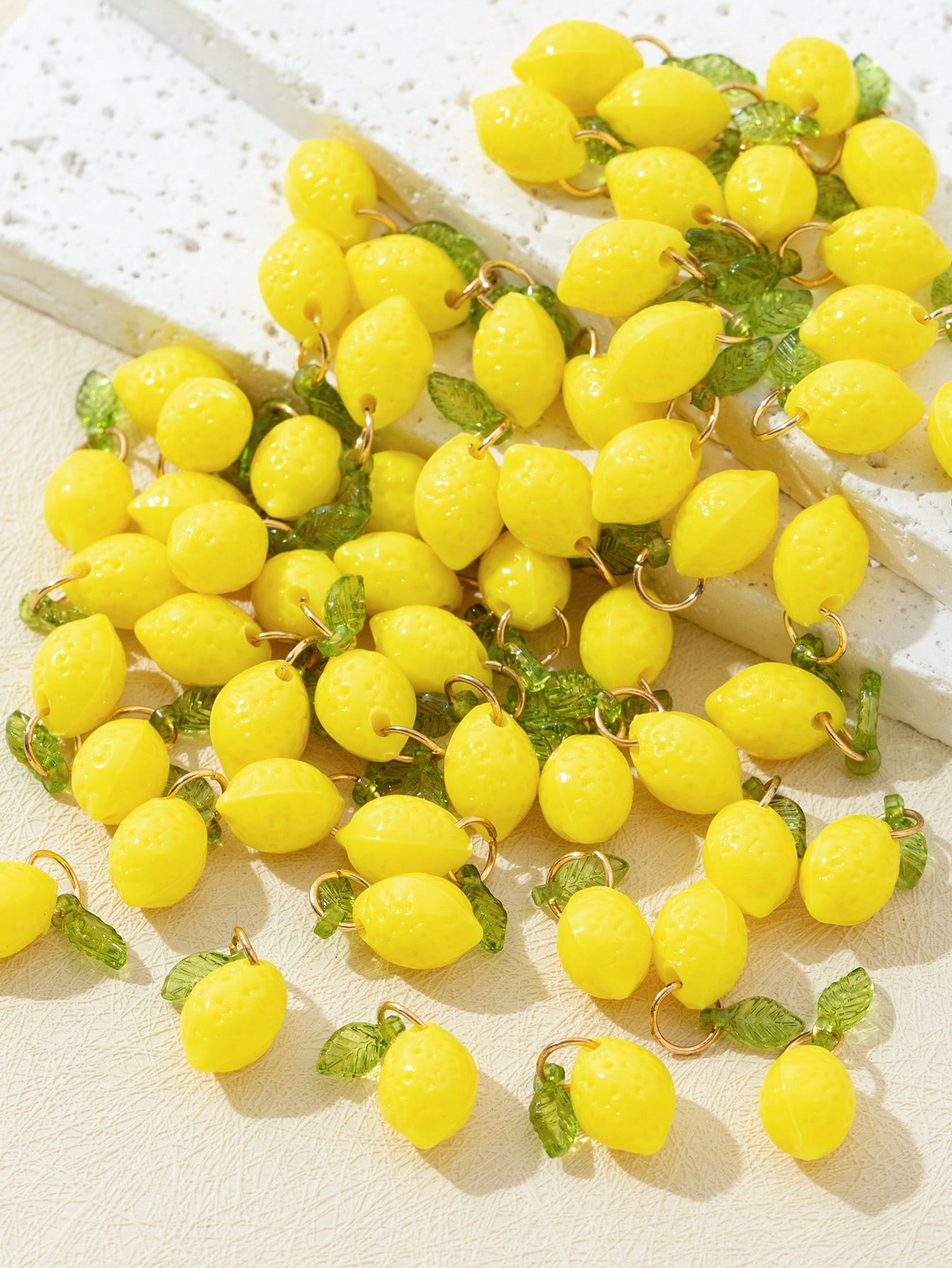 10Pcs 3D Lemon Resin Charms Pe - Art Craft Resin ulasan dan harga