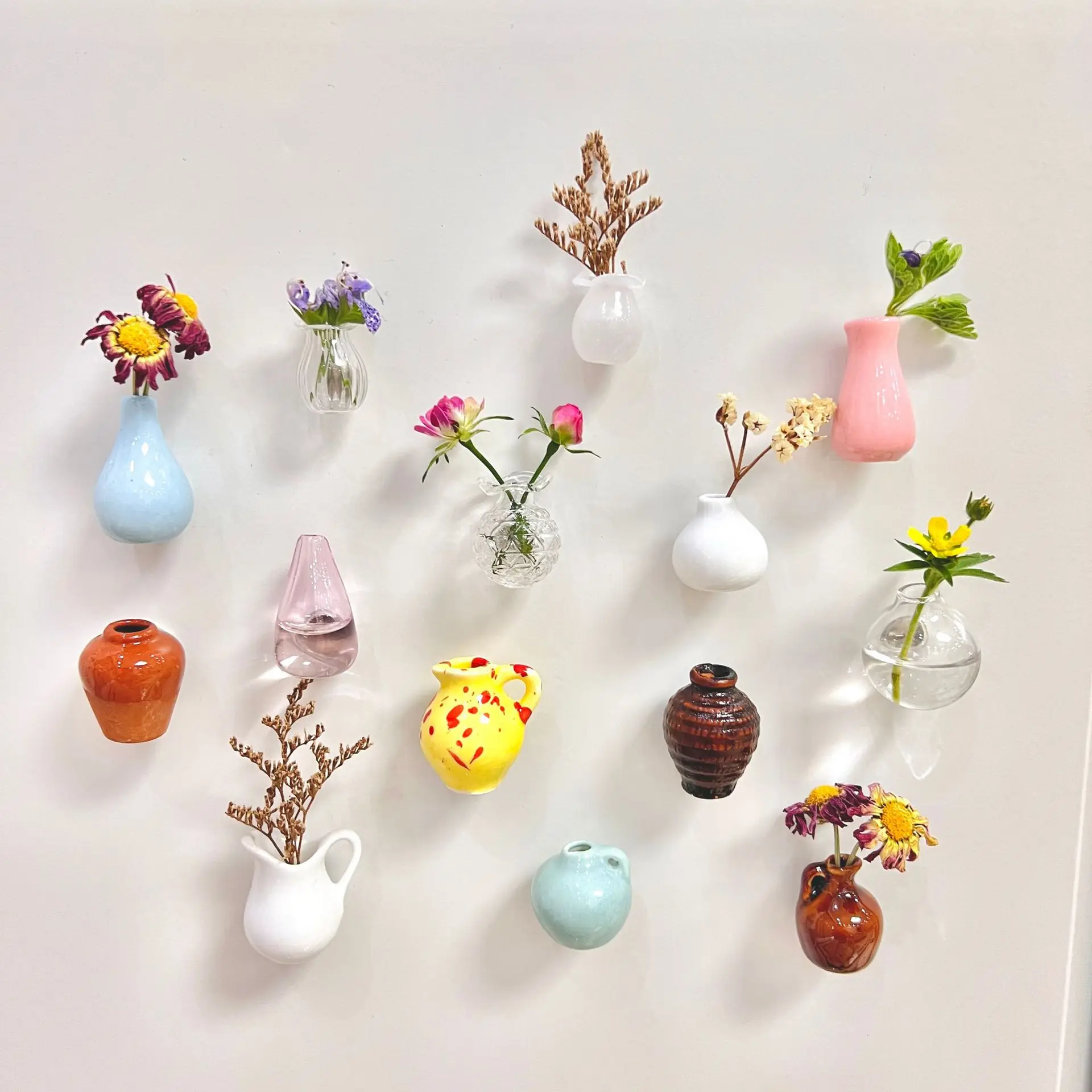 Creative Cute MINI Glass Vase  - Art Craft Magnet ulasan dan harga