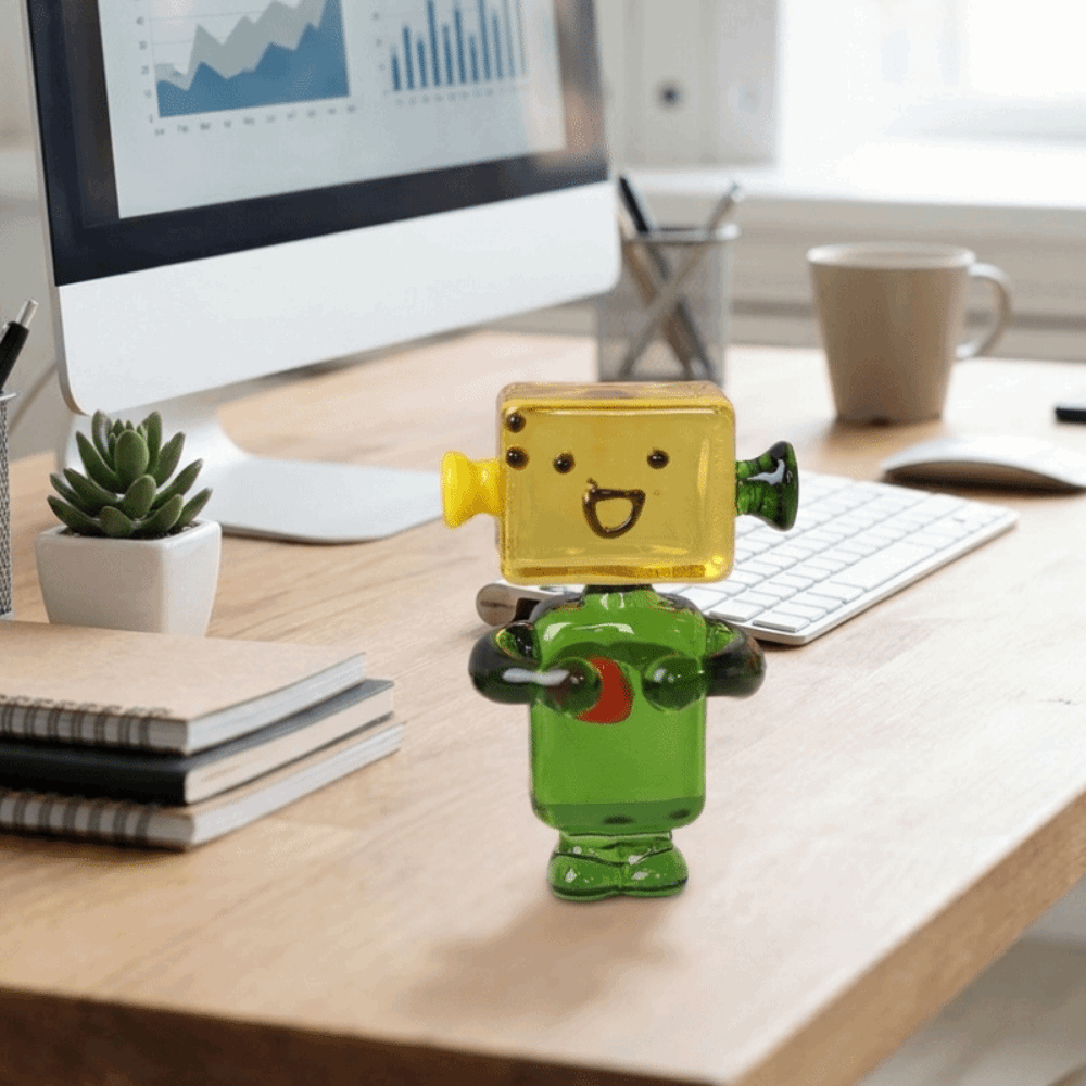 Mini Bonsai Decor Colorful Fac - Art Craft Robot ulasan dan harga