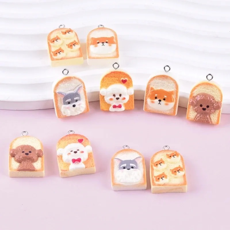 10Pcs Cute Toast Dog Resin Pen - Art Craft Resin ulasan dan harga