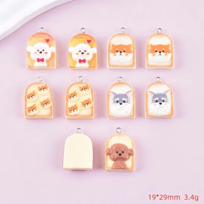 10Pcs Cute Toast Dog Resin Pen - Art Craft Resin ulasan dan harga