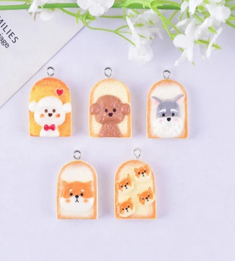 10Pcs Cute Toast Dog Resin Pen - Art Craft Resin ulasan dan harga