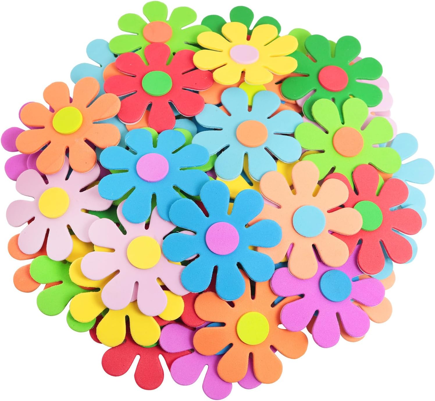 3D flower foam stickers Spring - Art Craft For Kids ulasan dan harga
