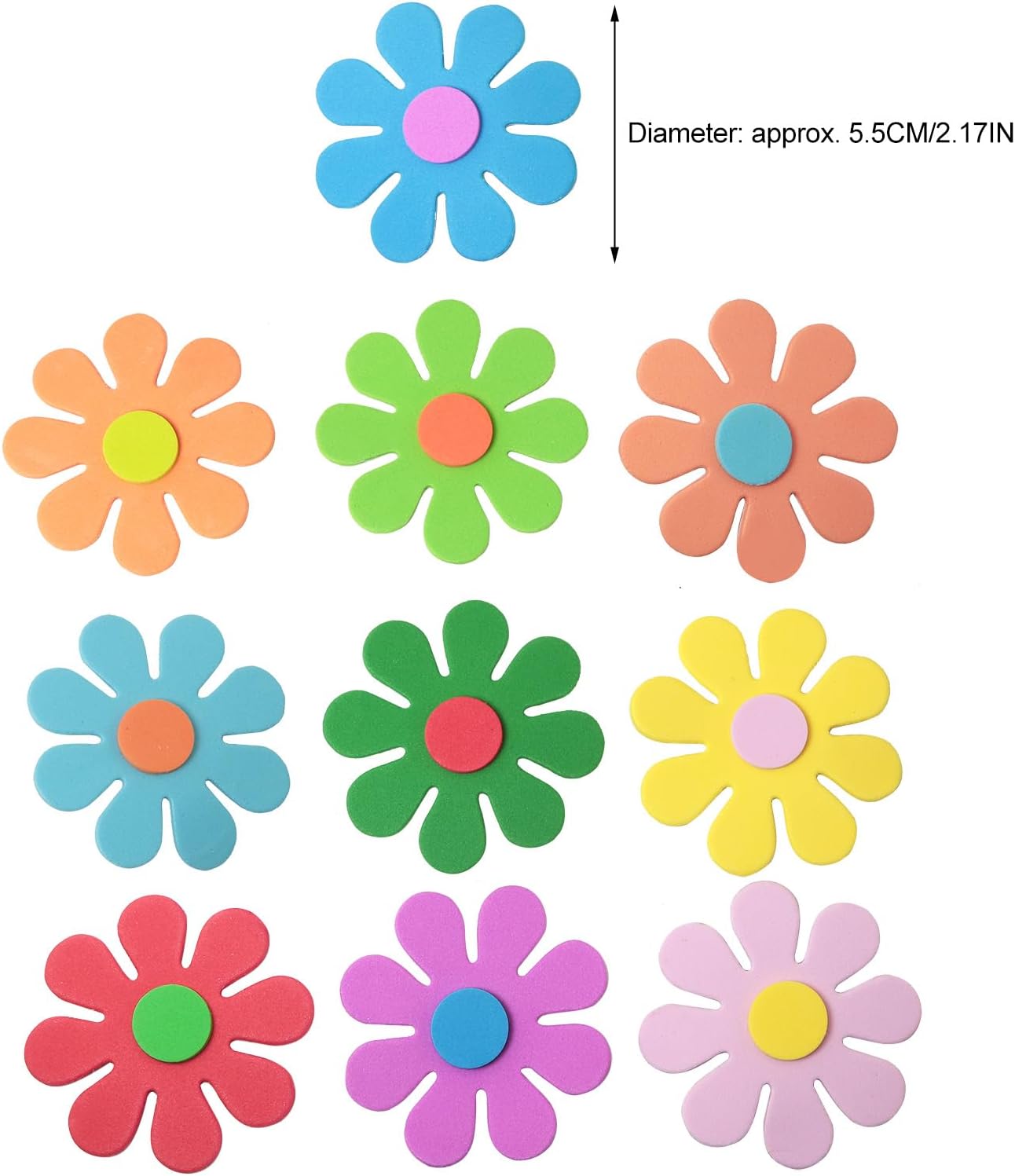 3D flower foam stickers Spring - Art Craft For Kids ulasan dan harga