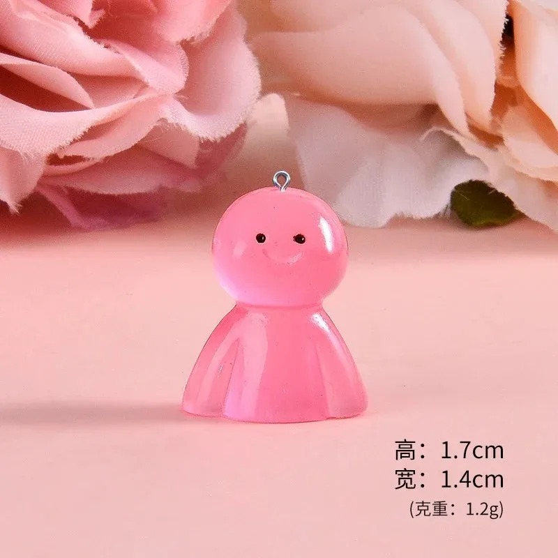 10Pcs Glow In Dark Cartoon Dol - Art Craft Resin ulasan dan harga