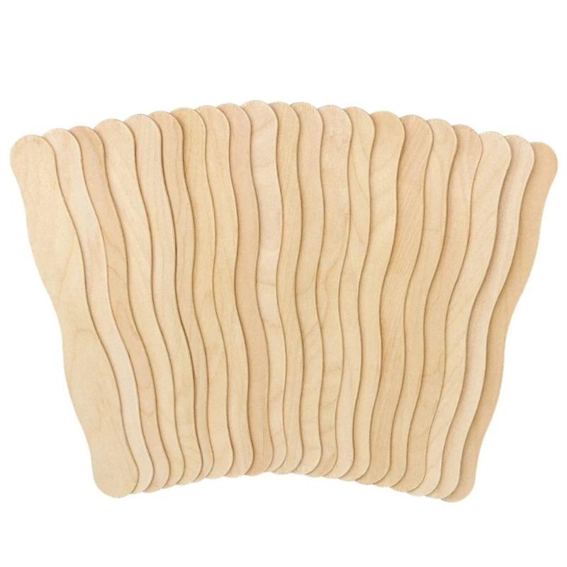 Wooden Popsicle Sticks Paddle  - Art Craft Ice Cream ulasan dan harga