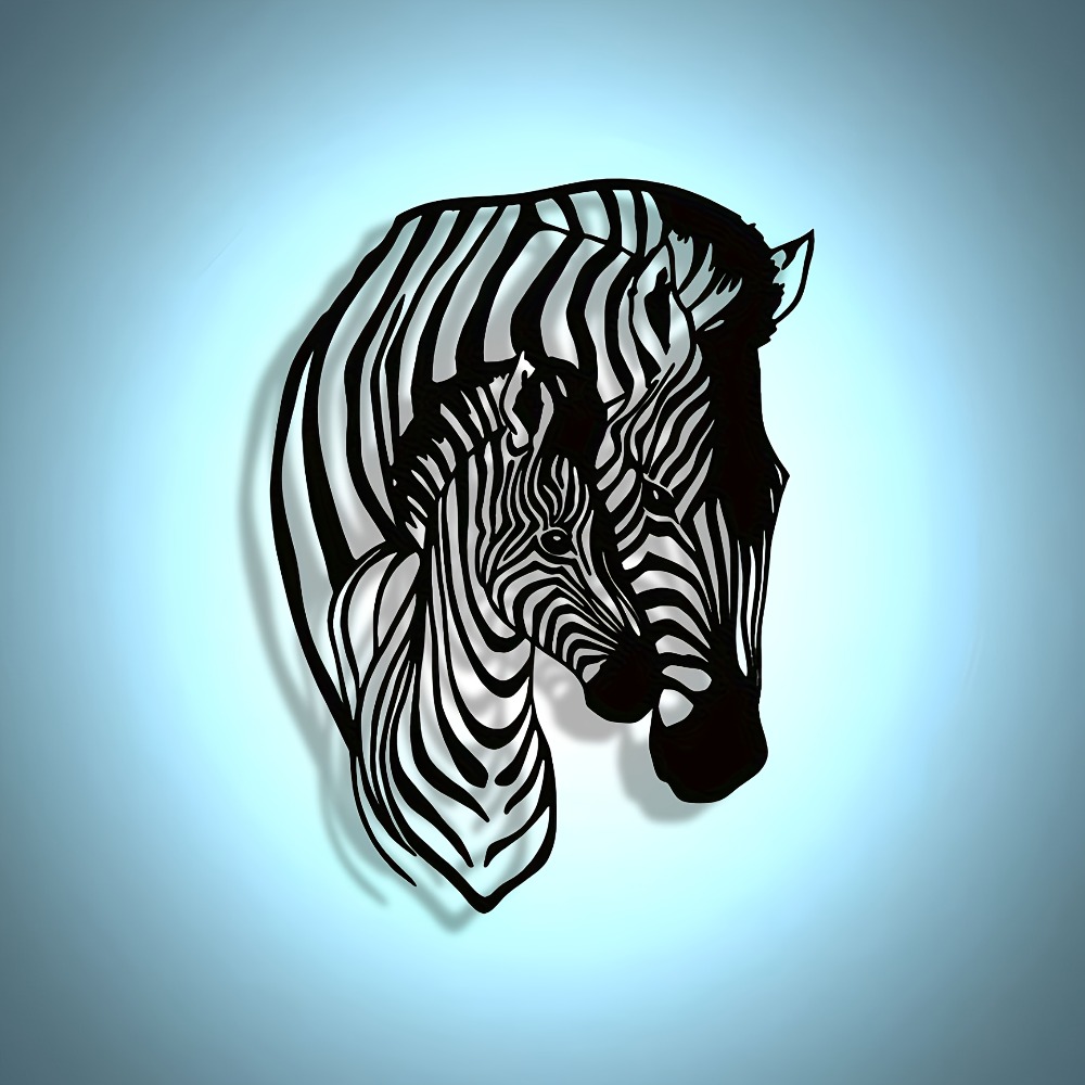 Elegant Minimalist Zebra Famil - Art Craft Zebra ulasan dan harga